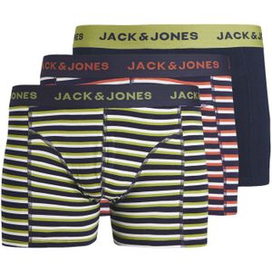 Jack & Jones Heren boxershorts trunks jacandrÉ groen/rood/donkerblauw 3-pack