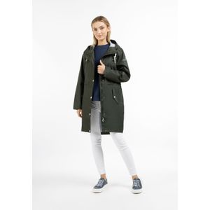 DreiMaster - Mackintosh - Donkere Olijf - Dames - Lange Parka