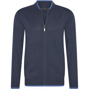 Cappuccino Italia - Full Zip Cardigan - Heren Vest - Blauw