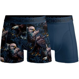 Muchachomalo 2-pack eagle1010-01 print blue heren boxers muchachom