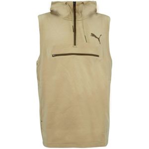 Puma - Evo Zip Up - Slaploos Vest - Beige - Heren