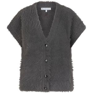 Red Button - Vest - Grijs - Effen - Halslijn V-hals