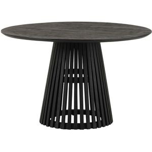 Nijwie Eetkamertafel Ø120, acacia black