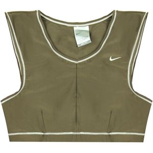 Nike - Dri-Fit - Sportbeha - Bruin - Mouwloos - V-Hals