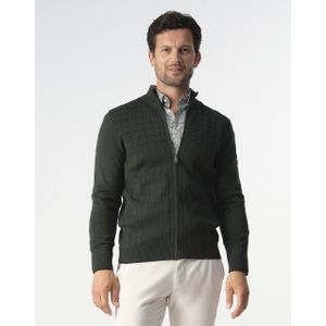 Campbell Fince - Cardigan - Donkergroen - Heren