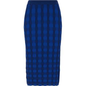 Boss - Farkle - Damesrok - Blauw - Midi Lengte