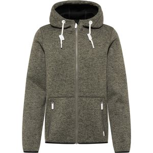 ICEBOUND Yuka serie Gebreide fleece jas Heren olijf melange