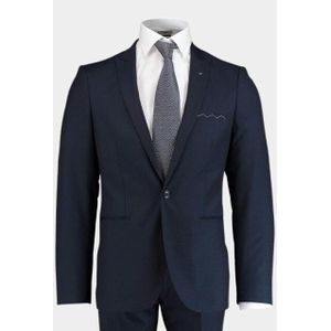 Born With Appetite - Kostuum - Blauw - Polyester/Viscose/Elastaan - Extra Slim Fit