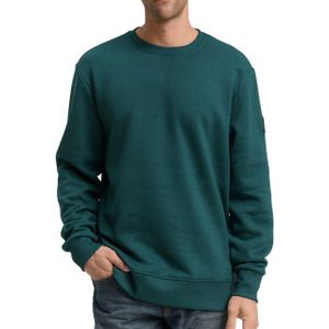 Tom Tailor - Sweatshirt - Jasper Green Navy Structure - Lange Mouwen