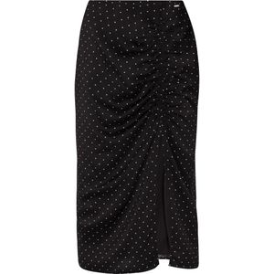 Dreimaster - Rock - Zwart - Midi - Dames - Gestippeld