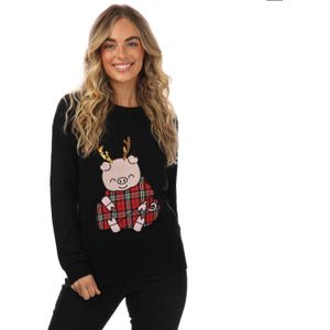 Brave Soul - Kersttrui - Zwart - Dames