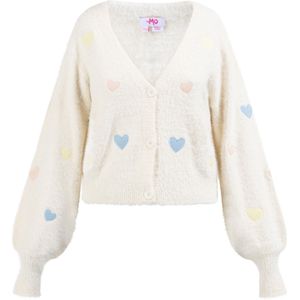 myMo - Biany - Vest - Zacht - Cropped Stijl - V-hals - Hartjesmotief