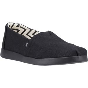 TOMS Alpargata Plus Jute Vrouwen Zwart/Zwarte Espadrilles