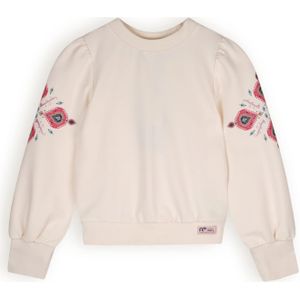 NoNo Meisjes sweater kulet pearled ivory