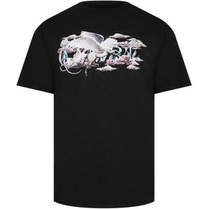 Amiri - Pegasus Script Logo - T-shirt - Zwart