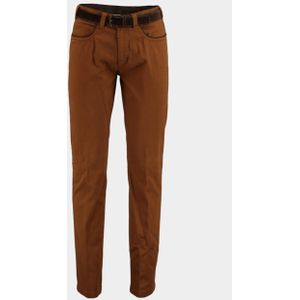 Bos Bright Blue Katoenen broek chino met ronde zak 2q.1818/031