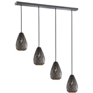 Trio Moderne hanglamp onyx metaal -