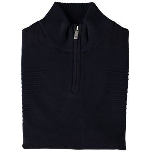 Fellows United - Half Zip Trui - Blauw - Katoen
