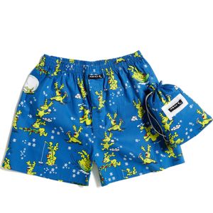 MG-1 Wijde kinder kerst boxershorts jongens rudolph