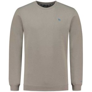 Ballin Amsterdam Trui crewneck chest w23 taupe