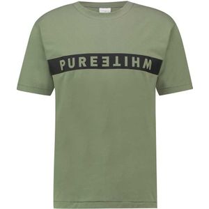 Purewhite Polo t-shirt pw 1 groen