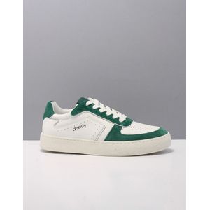 Copenhagen Sneakers/lage-sneakers dames leather mix white-green leer combi
