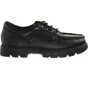 Kickers - Lennon - Herenschoenen - Zwart - Leren Bovenwerk