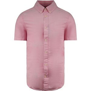 Calvin Klein - Oxford Overhemd - Roze - Slim Fit - Korte Mouw
