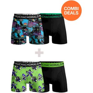 Muchachomalo Heren 2+2-pack boxershorts print