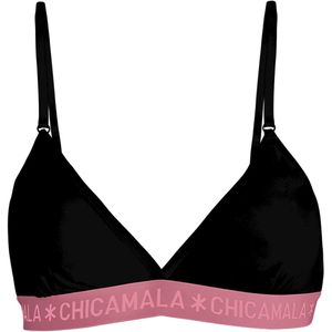 Muchachomalo Meisjes 1-pack triangle top effen