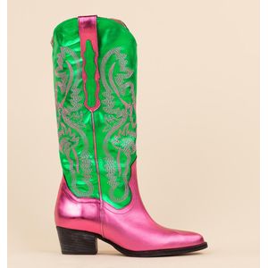 DWRS Label Cowboyboots 271179 tulsa groen dames maat: leer