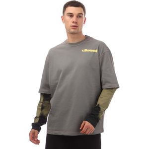 Diesel - T-Wesher-N3 - T-Shirt - Grijs - Heren