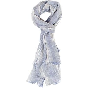 Tresanti Candido | scarf with whispie stripes | sky blue