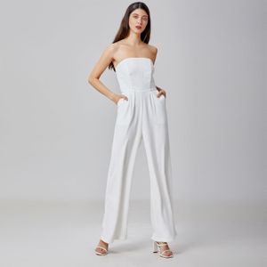 Minimalistische bustier jumpsuit