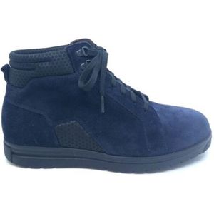 GIJS - 2044 - Veterschoenen - Blauw - Leer