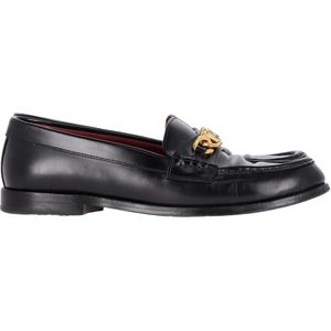 Valentino VCHAIN Loafers in Zwart Leer