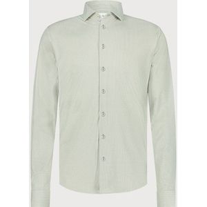 Blue Industry - Microprint Overhemd - Kaki Groen