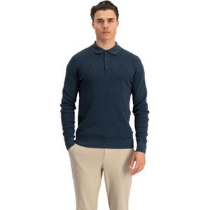 Saint Steve - Gebreide Trui - Blauw - Katoen