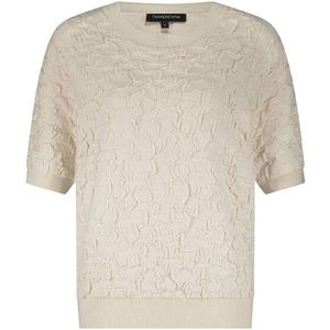 Tramontana - Trui - Beige - Effen - Ronde Halslijn