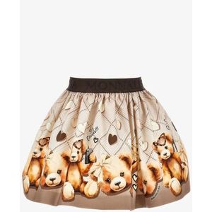 Monnalisa Meisjes rok teddy panna marrone