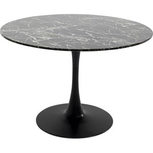 Kare Design Eettafel schickeria marble black 110cm