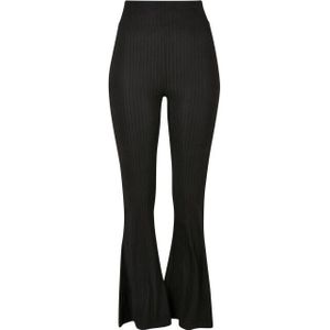 Urban Classics Dames ribbed uitlopende legging met hoge taille