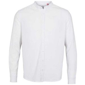 Kronstadt Ks3308 johan linen henley shirt white