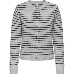 Only onlchester life ls stripe cardi cc 15361022 light grey