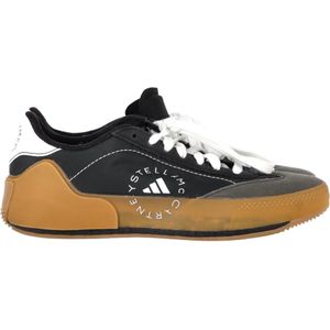 Adidas by Stella McCartney Court Boost Tennis Sneakers in Zwart Faux Leer