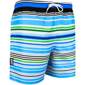 GUGGEN MOUNTAIN - Zwemshort - Blauw - Met Patroonstrepen