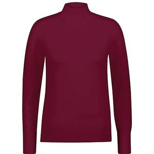 Red Button Top srb4066 turtleneck plum