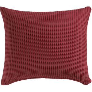 Heckett & Lane Kussensloop wafel pillowcase spicy red 60 x 70 cm