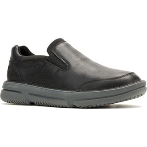 Hush Puppies - Baylor - Leren Instappers - Zwart