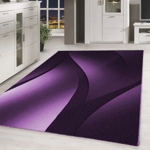 Muratap Plus vloerkleed laagpolig tapijt woonkamer paars- 80x150 cm